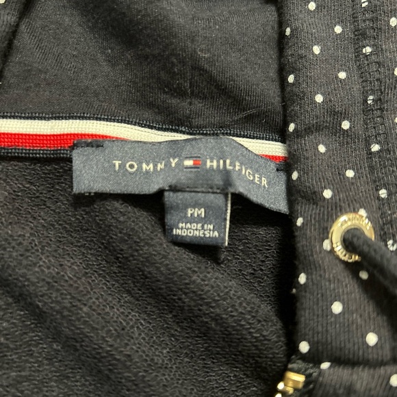 Tommy Hilfiger Navy Polka Dot Women's Hoodie - Picture 5 of 8